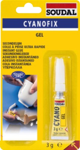 Soudal Cyanofix Gel Blister Superglue 3gr