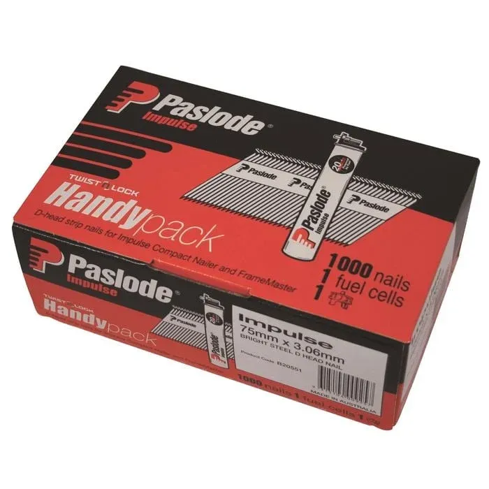 Paslode Jdn 75 X 3.06 Hot Dipped Galvanised Framing Nails 1000 B20451