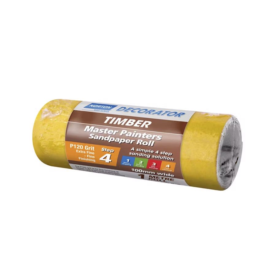 Norton Timber Sanding Roll 100mm X 1m 120 Grit