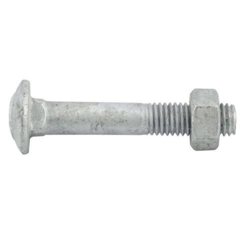 Cup Head Bolt & Nut M12 X 65mm Grade 4.6 Galvanised
