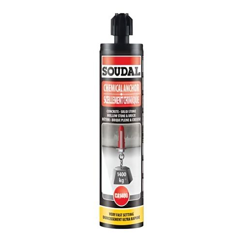 280ml Cartridge Of Soudafix Ca 1400 Chemical Anchor In Grey 125539 By Soudal