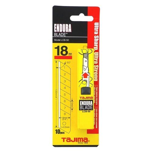 Tajima Endura 18mm Snap Segment Blades - 10/pack