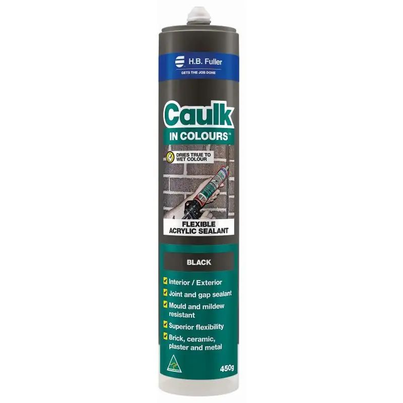 H.b. Fuller Caulk In Colours 450g - Black