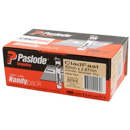 Paslode D-Head Cladfast Nails Galv 50mm Pkt 1000 W/G