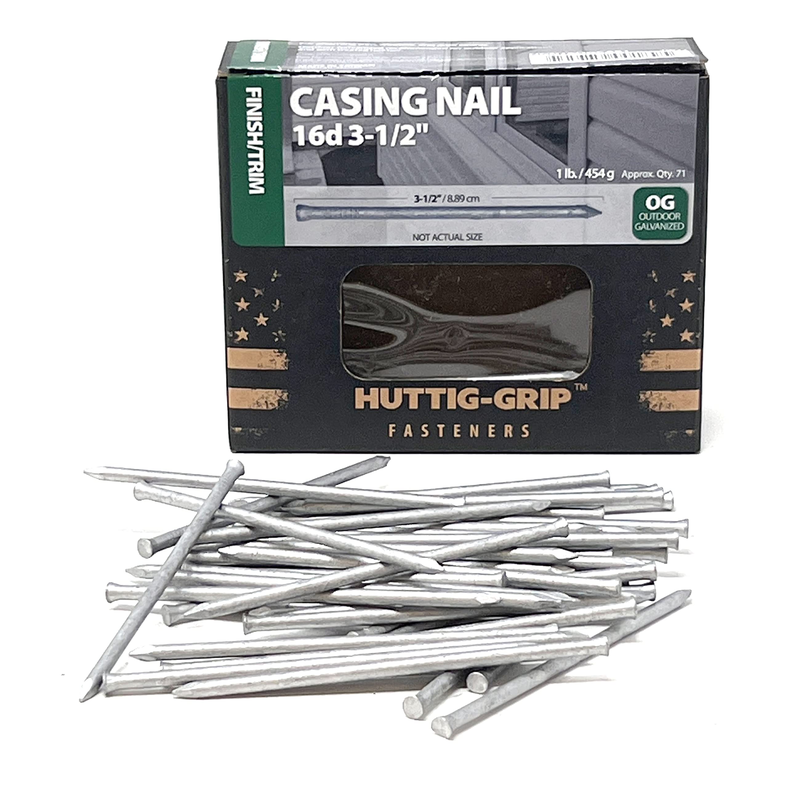 100 X 3.75 Bullet Head Nails Galvanised 500gr