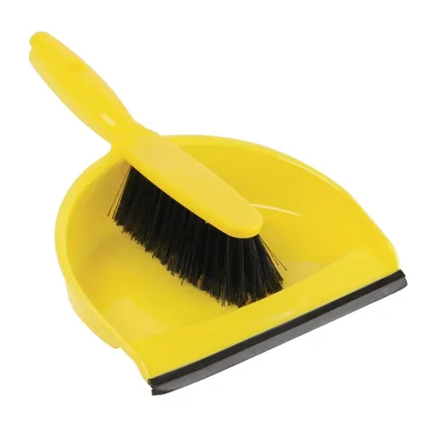 Plastic Dustpan Set – Yellow