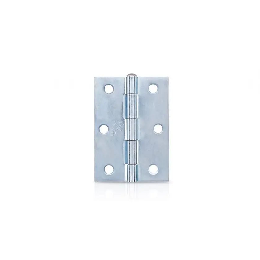 Trio Door Butt Hinge Fixed Pin Zinc Plated 85 X 60 X 1.6mm