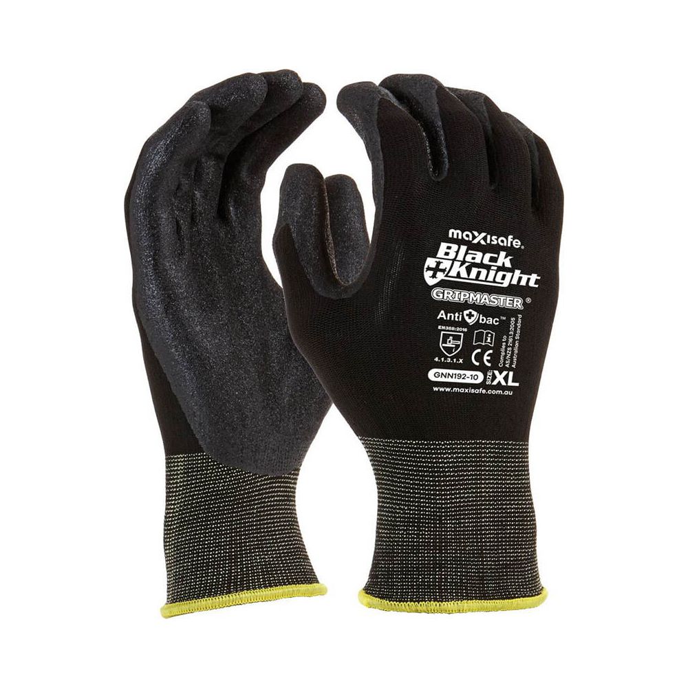 Black Knight Nylon Glove With Gripmaster Palm – Medium