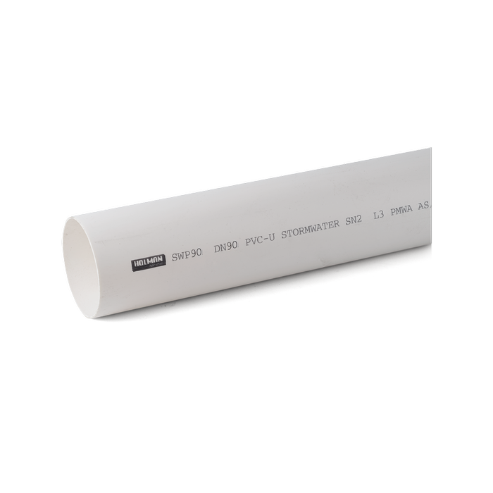 Holman 90mm x 6m PVC Stormwater Pipe